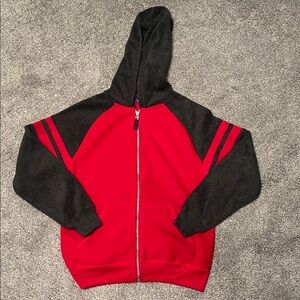 Greendog Red and Gray Kids Hooded Jacket